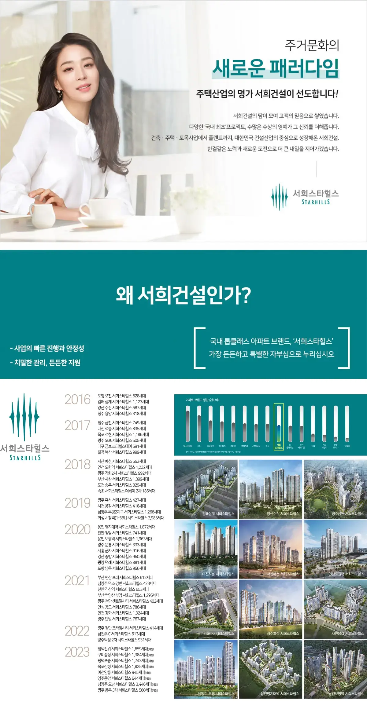 서희스타힐스 슬로건